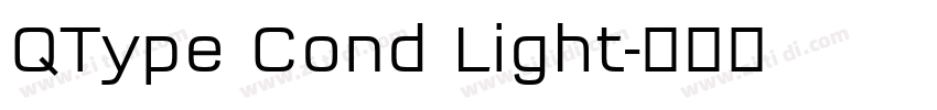QType Cond Light字体转换